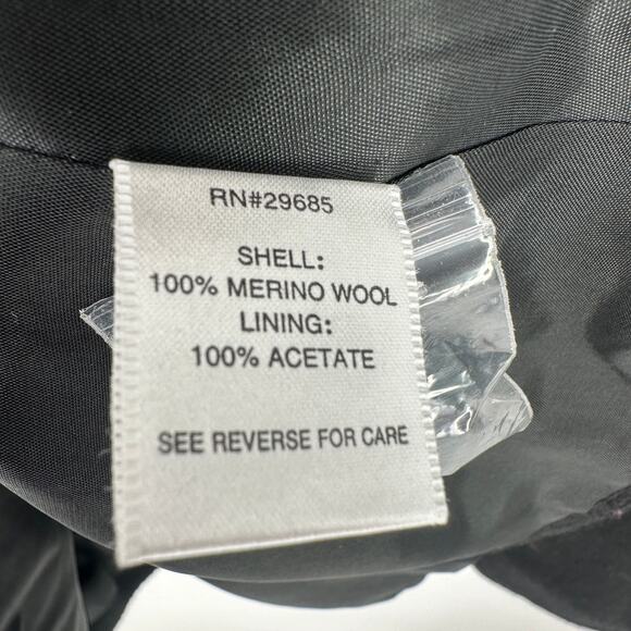 Pendleton 100% Merino Wool Coat Womens Sz Large Black - Picture 5 of 6